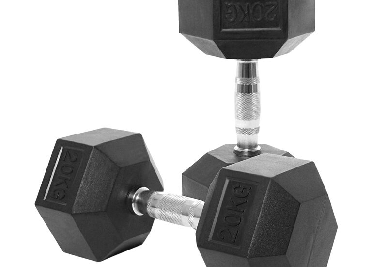 Hexagon Rubber Dumbbells - ACC011